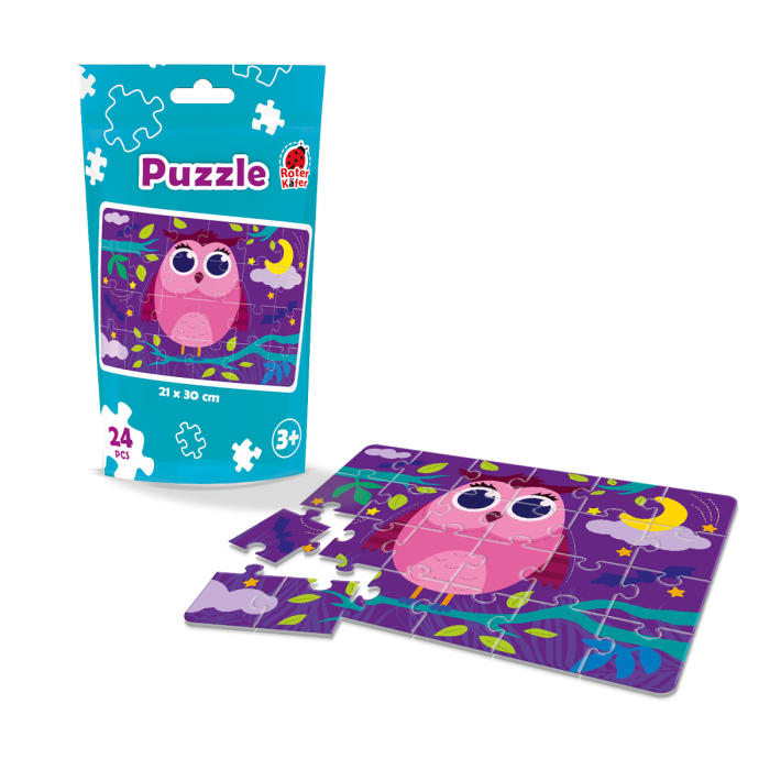 Puzzle copii 24 piese – Bufnița magică de noapte | Roter Käfer | 3+ ani [2]