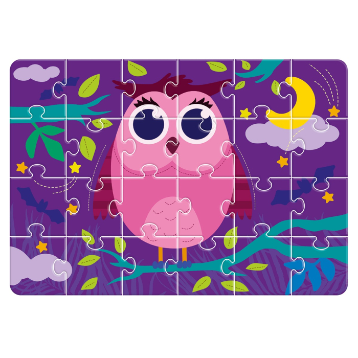 Puzzle copii 24 piese – Bufnița magică de noapte | Roter Käfer | 3+ ani [3]