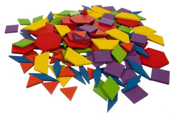Puzzle-ului educativ cu forme geometrice, tangram Montessori – KRUZZEL [5]