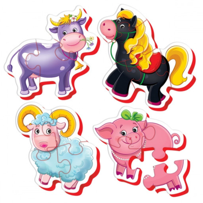 Puzzle Baby Foam – Animăluțe de fermă (set 4 animale) [2]