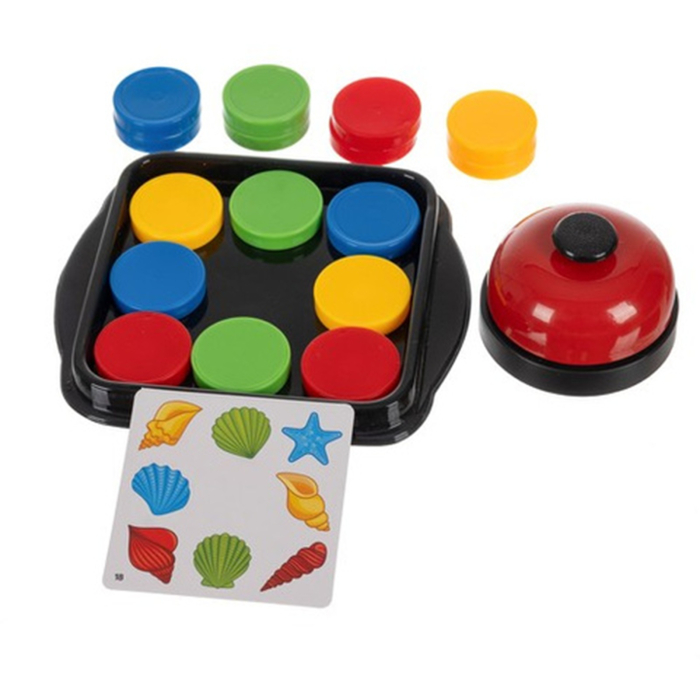 Joc logic KRUZZEL – Logic Game cu discuri colorate și sonerie, joc educativ pentru copii și familie [5]