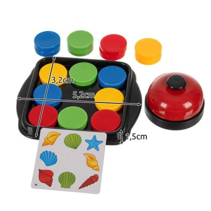 Joc logic KRUZZEL – Logic Game cu discuri colorate și sonerie, joc educativ pentru copii și familie [3]