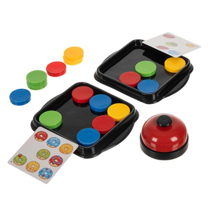 Joc logic KRUZZEL – Logic Game cu discuri colorate și sonerie, joc educativ pentru copii și familie [4]