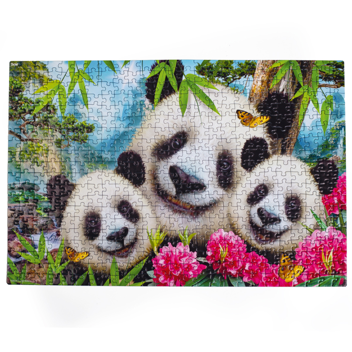 Puzzle 500 piese – Familie de Panda, 32x47 cm | De.tail [2]