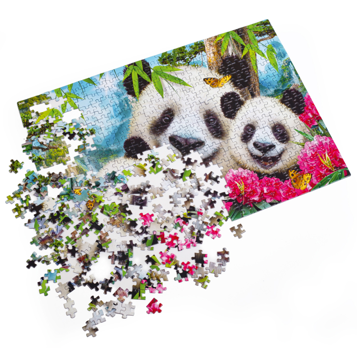 Puzzle 500 piese – Familie de Panda, 32x47 cm | De.tail [3]
