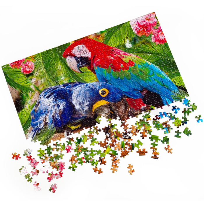 Puzzle 500 piese – Papagali Ara tropicali, 32x47 cm | De.tail [3]