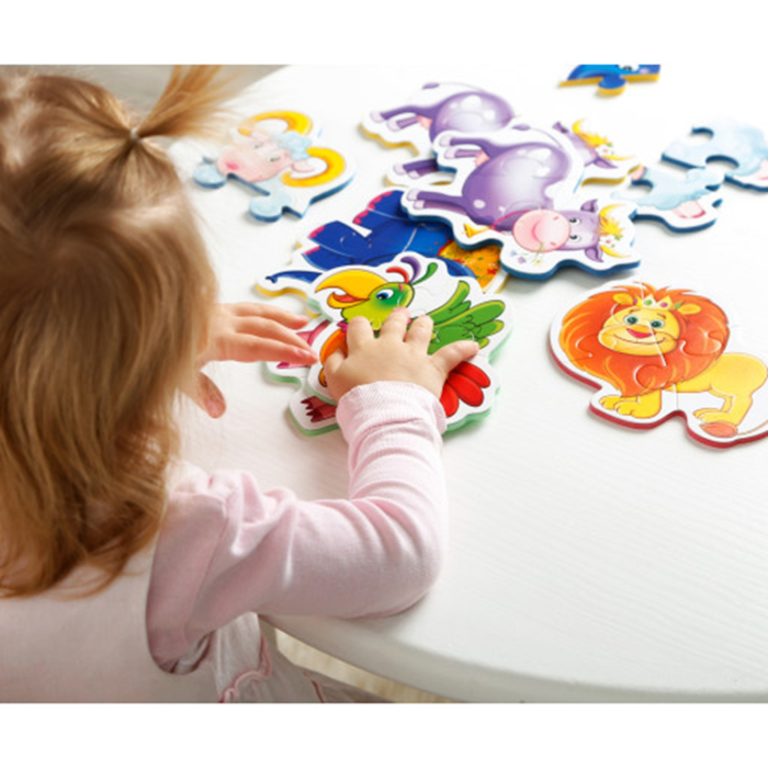 Puzzle Baby Zoo din spumă – Puzzle educativ cu animale pentru copii mici [3]