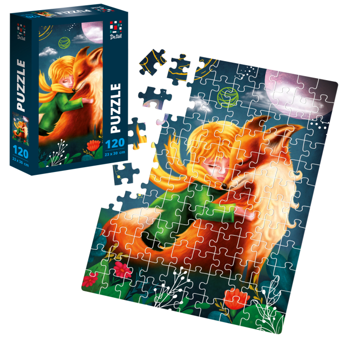 Puzzle copii 120 piese – Băiețelul și vulpea, 23x30 cm | De.tail [2]
