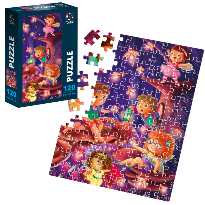 Puzzle copii 120 piese – Orașul din lemn, 23x30 cm | De.tail [2]
