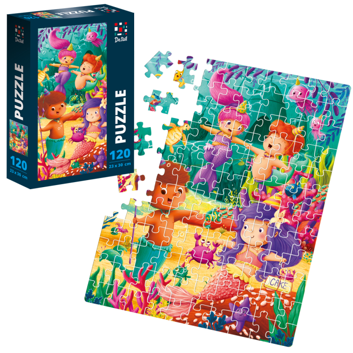 Puzzle copii 120 piese – Petrecerea subacvatică, 23x30 cm | De.tail [2]