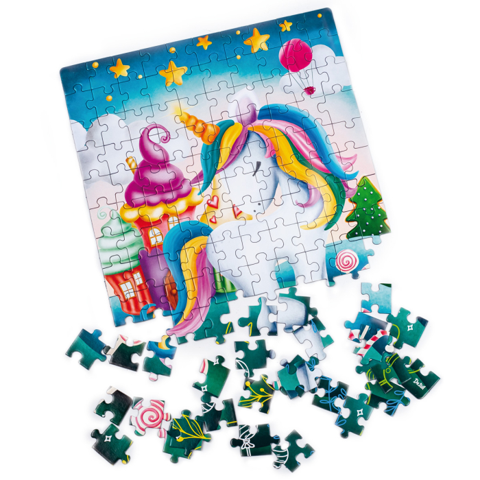 Puzzle copii 120 piese – Unicorn, 23x30 cm | De.tail [3]