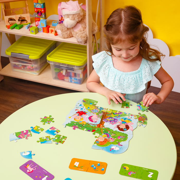 Puzzle copii 2 în 1 Zânele – puzzle + mini joc educativ | Roter Käfer | copii mici 3+ ani [4]