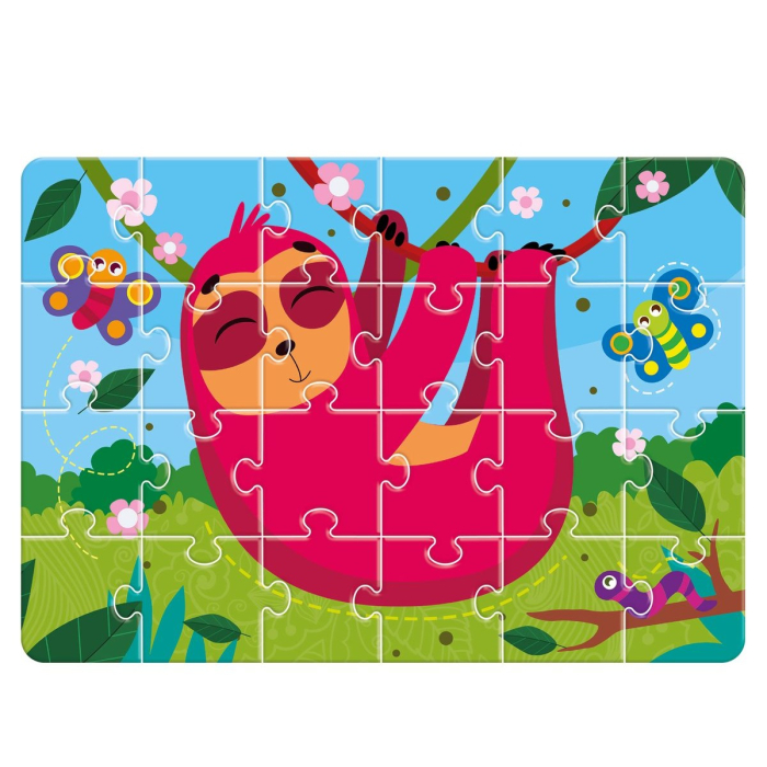 Puzzle copii 24 piese– Leneșul vesel, Roter Kafer, 3+ ani, 21×30 cm [3]