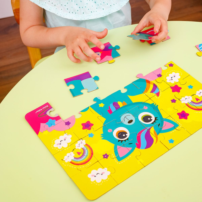 Puzzle copii 24 piese – Pisicuța curcubeu, 21x30 cm (Roter Käfer), 3+ ani [5]