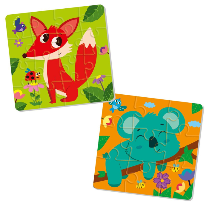 Puzzle din spumă 2 în 1 Animăluțe din pădure – Puzzle educativ pentru copii mici 2+ ani [2]