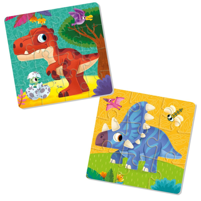 Puzzle din spumă 2 în 1 Dinozauri – Puzzle educativ pentru copii mici 2+ ani [2]