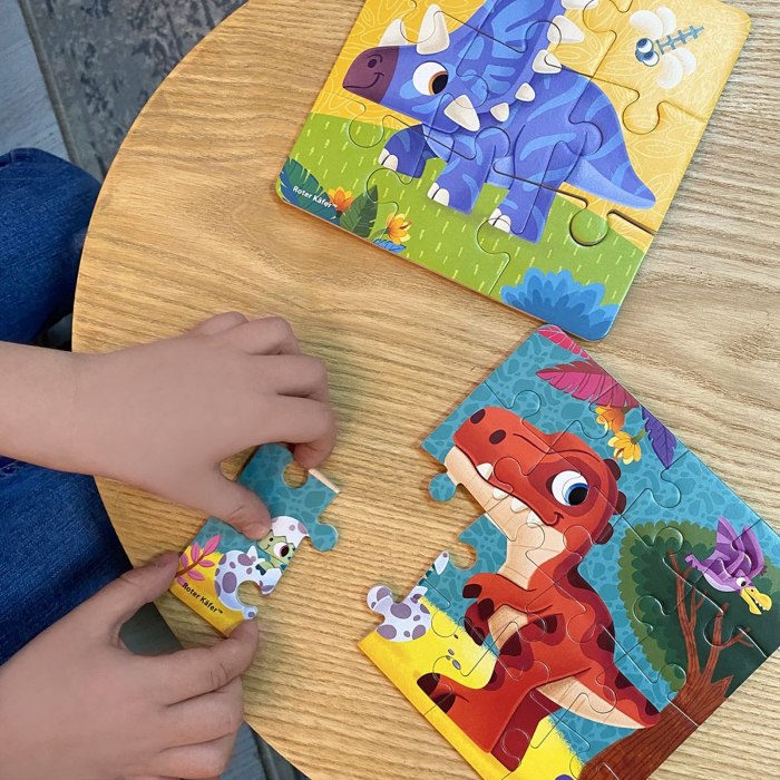 Puzzle din spumă 2 în 1 Dinozauri – Puzzle educativ pentru copii mici 2+ ani [3]