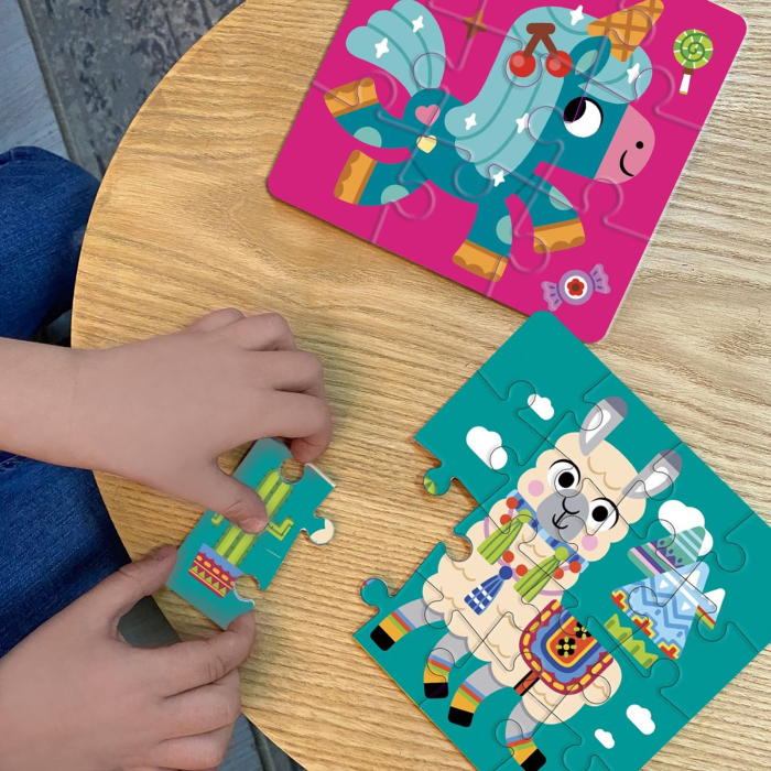 Puzzle din spumă 2 în 1 Unicorn și Lamă – Puzzle educativ pentru copii mici 2+ ani [3]
