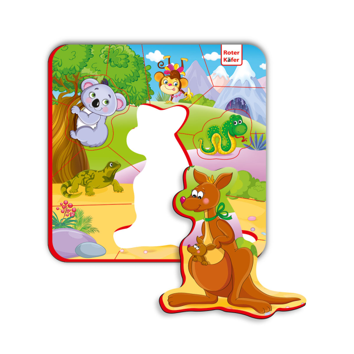 Puzzle magnetic din spumă – Animale din Australia | Roter Käfer | copii mici 2+ ani [2]