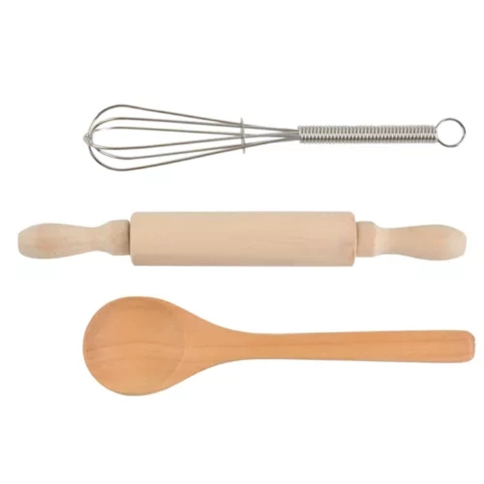 Set Bucătăreasă Deluxe – Șorț, Bonetă și Accesorii de Joacă – Roz Carouri [4]