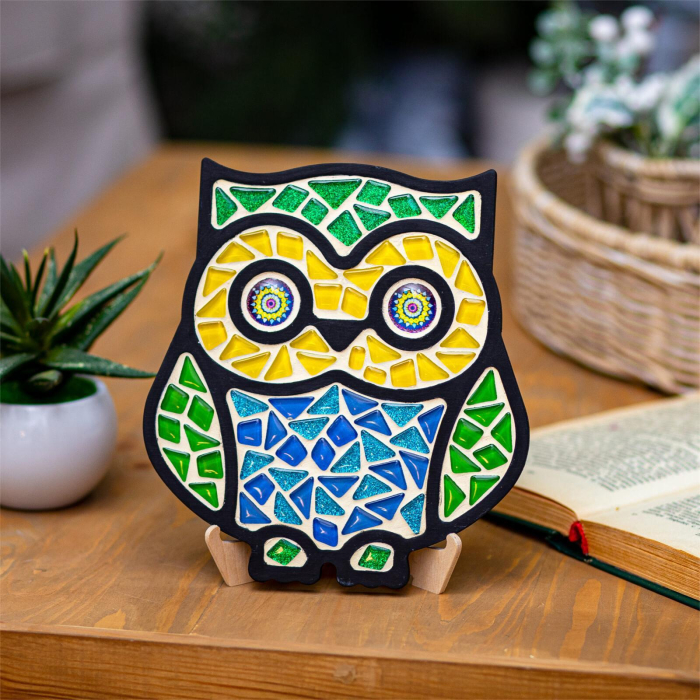 SET CREATIV MOZAIC „BUFNITA” – mozaic din sticlă pe bază MDF, Mosaaro [2]
