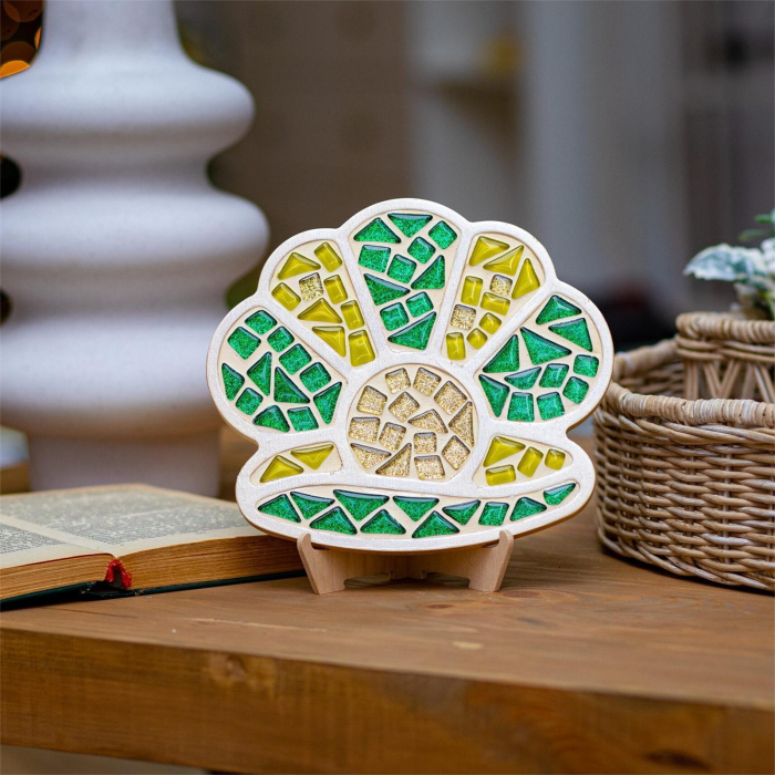 SET CREATIV MOZAIC „SCOICA” – mozaic din sticlă pe bază MDF, Mosaaro [3]