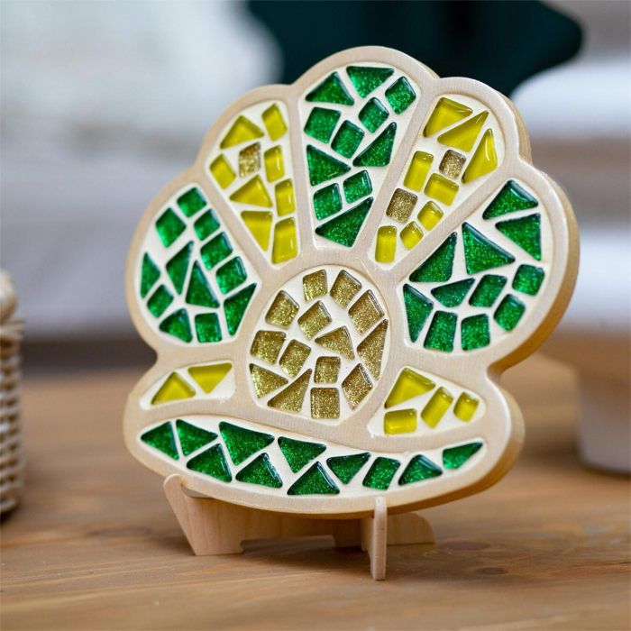 SET CREATIV MOZAIC „SCOICA” – mozaic din sticlă pe bază MDF, Mosaaro [2]