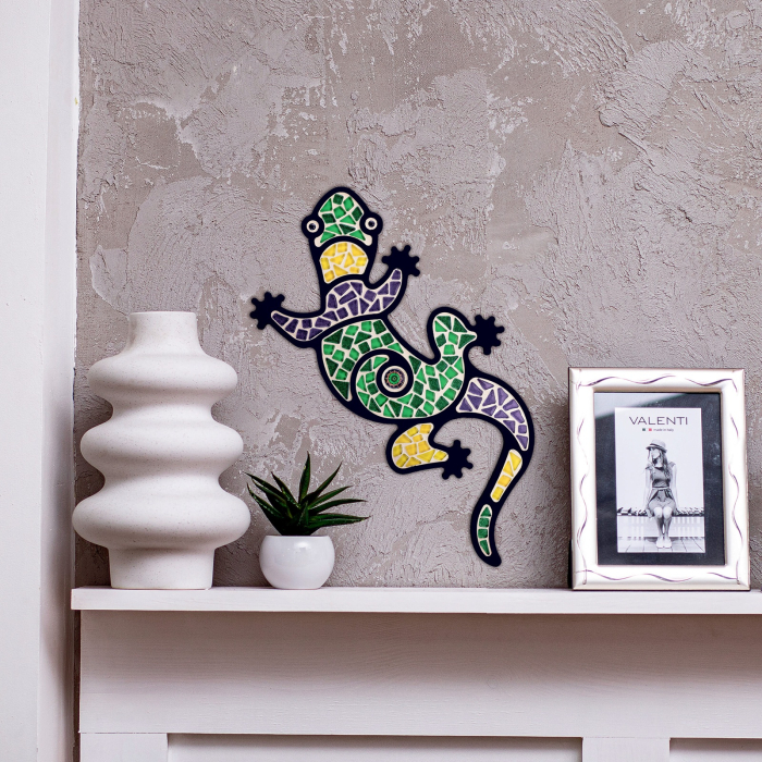 SET CREATIV MOZAIC „Șopârlă” – mozaic din sticlă pe bază MDF, Mosaaro [2]
