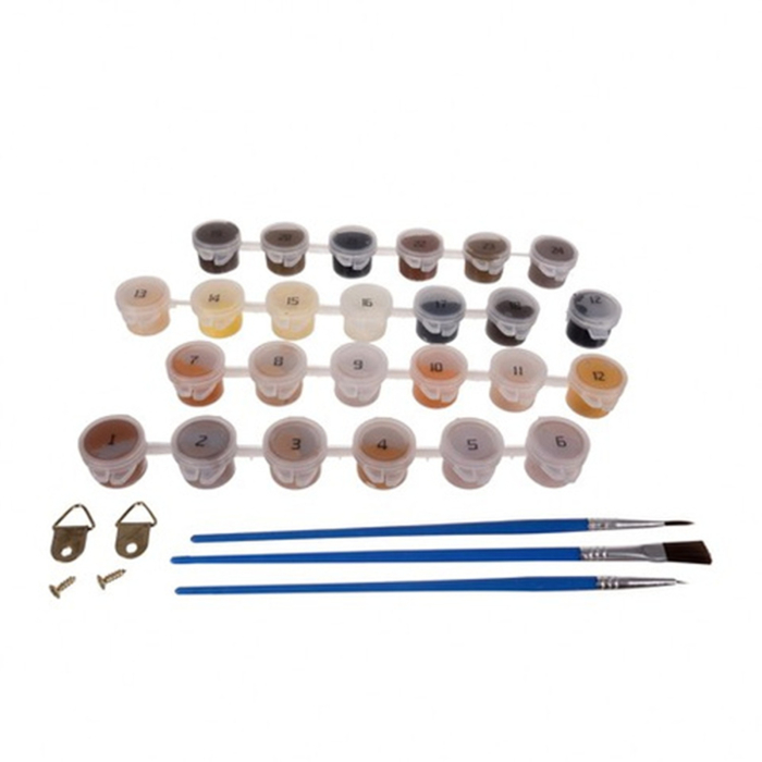 Set pictură după numere – Vulpea luminoasă, kit complet cu pensule și culori acrilice [4]