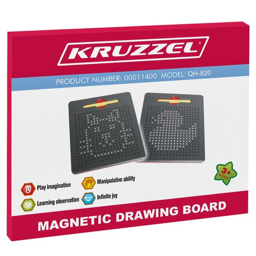Tablă magnetică desen copii – cu bile metalice și stilou magnetic, model creativ [2]