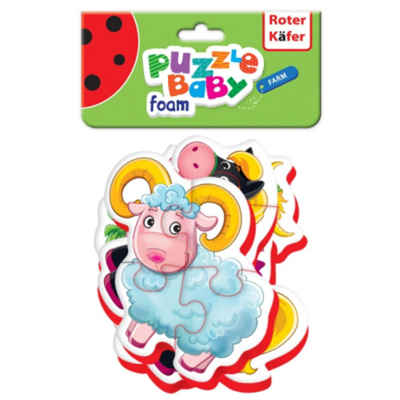 PUZZLE-URI - Puzzle Baby Foam – Animăluțe de fermă (set 4 animale)