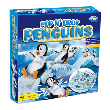 JOCURI DE SOCIETATE - Joc de societate „Pop N’ Drop Penguins” – joc interactiv pentru copii și familie