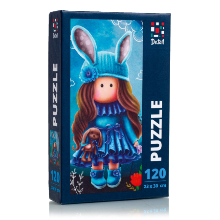 PUZZLE-URI CLASICE - Puzzle 120 piese – Fetița frumoasa in lumina lunii, 23 x 30 cm De.tail