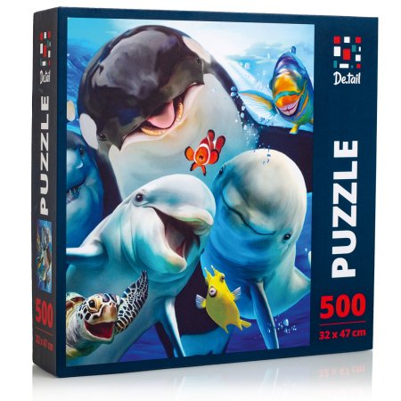 PUZZLE-URI CLASICE - Puzzle 500 piese – Lumea oceanelor, 32x47 cm | De.tail
