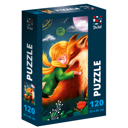 PUZZLE-URI CLASICE - Puzzle copii 120 piese – Băiețelul și vulpea, 23x30 cm | De.tail
