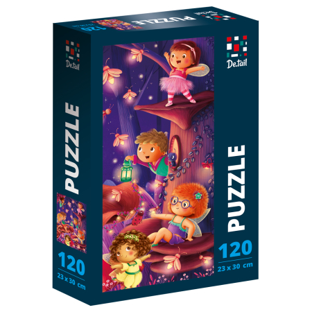 PUZZLE-URI CLASICE - Puzzle copii 120 piese – Orașul din lemn, 23x30 cm | De.tail