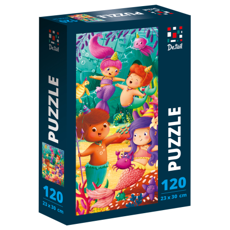 PUZZLE-URI CLASICE - Puzzle copii 120 piese – Petrecerea subacvatică, 23x30 cm | De.tail
