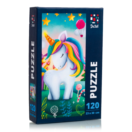 PUZZLE-URI CLASICE - Puzzle copii 120 piese – Unicorn, 23x30 cm | De.tail
