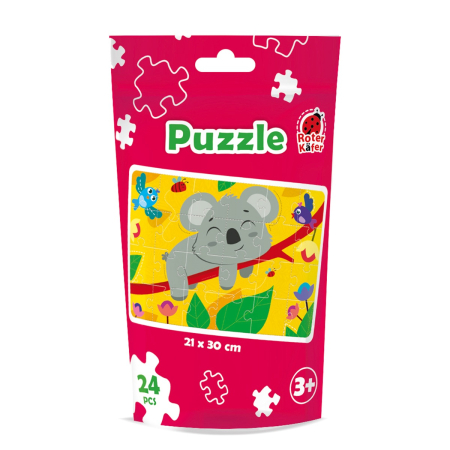PRIMELE MELE PUZZLE-URI - Puzzle copii 24 piese Koala – Roter Käfer, 21×30 cm, 3+ ani, carton gros