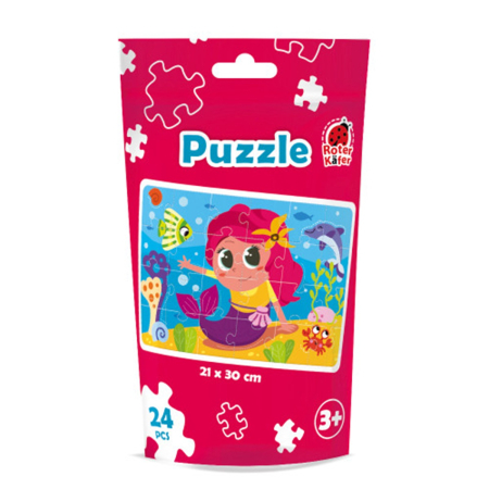 PRIMELE MELE PUZZLE-URI - Puzzle copii 24 piese Sirenă - Roter Käfer, 3+ ani