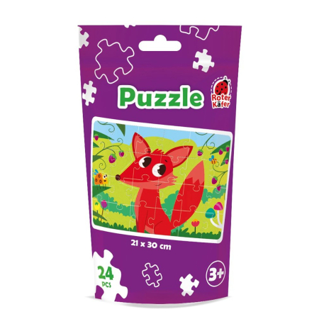 PRIMELE MELE PUZZLE-URI - Puzzle copii 24 piese Vulpe – Roter Käfer, 21×30 cm, 3+ ani