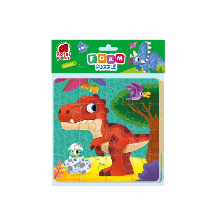 PUZZLE-URI - Puzzle din spumă 2 în 1 Dinozauri – Puzzle educativ pentru copii mici 2+ ani