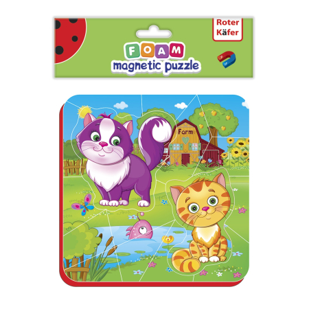 PUZZLE-URI - Puzzle magnetic din spumă – La fermă