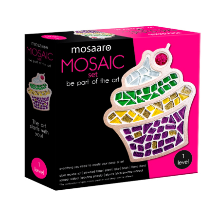 SETURI CREATIVE MOZAIC - SET CREATIV MOZAIC DIN STICLA CU BAZA DIN MDF- BRIOSA