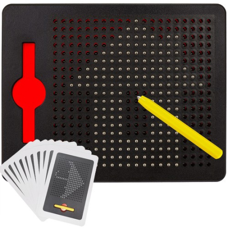 PUZZLE-URI - Tablă magnetică desen copii – cu bile metalice și stilou magnetic, model creativ