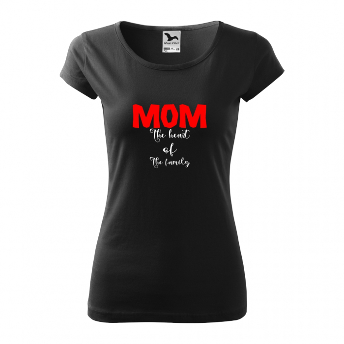 Tricou dama - MOM the heart of the family [1]