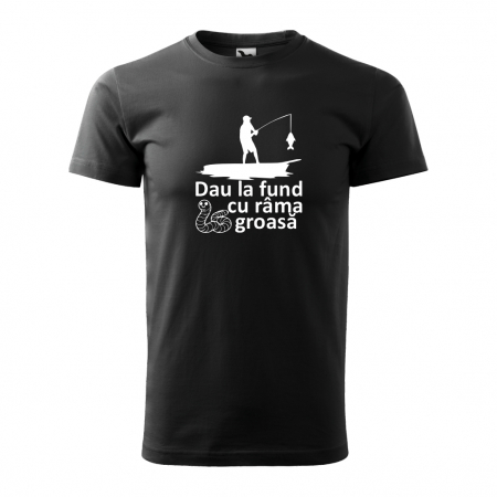 Tricou bărbat - DAU LA FUND CU RAMA GROASA [2]