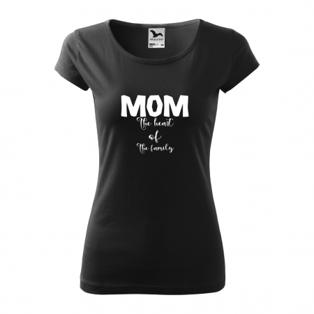 Tricou dama - MOM the heart of the family [4]
