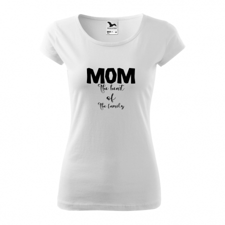 Tricou dama - MOM the heart of the family [1]