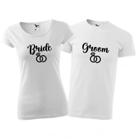 Cupluri - Tricouri cuplu - BRIDE GROOM